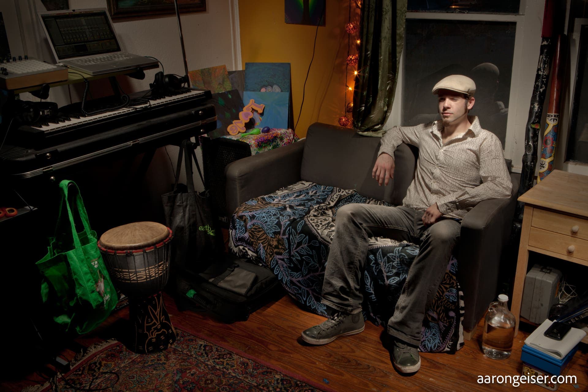 Maestro at his studio in Austin, Texas.